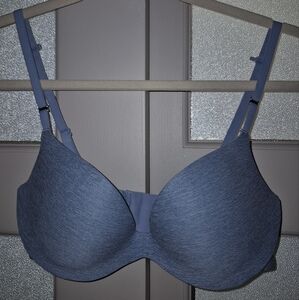 La SENZA Blue Body Kiss Plunge Bra with Molded Cups